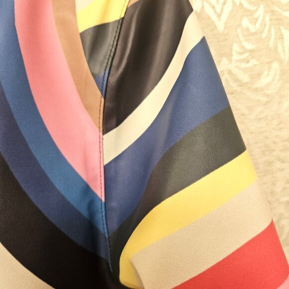 Boden rainbow striped coat raincoat bloggers' favorite size 4 - Picture 7 of 14